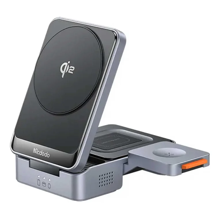 استند شارژر وایرلس مک دودو مدل CH-5192 توان ۲۲.۵ وات ۳ کاره تاشو