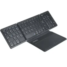 کیبورد بی‌سیم تاشو شارژی با تاچ پد کوتسی مدل COTECi Folding Bluetooth Keyboard with TouchPad OF-032