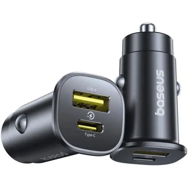 شارژر فندکی فست شارژ 30 وات بیسوس مدل Baseus GO Trip DP1 Series C00072300123-00