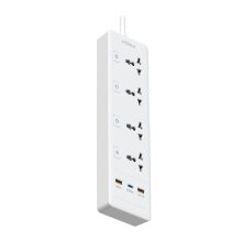 سه‌راهی برق هیسکا (HISKA) مدل CH-5518EU با پورت USB و Type-C