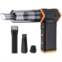 جت فن و جارو شارژی پرودو مدل Porodo 2 In 1 Air Duster & Vacuum Cleaner with 4 Replaceable Nozzles PDVC50BK