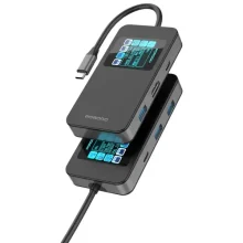 هاب 6 در 1 پرودو مدل Porodo 6-in-1 Type-C Hub with Display 4K 60Hz USB 3.0