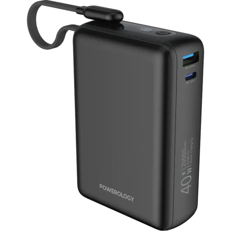 پاوربانک ظرفیت 20000mAh پاورولوژی Powerology Montreal – PPBAM22BK