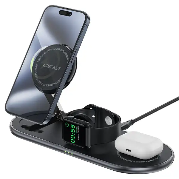 اسنتد و شارژ بی‌سیم سریع ۳ در ۱ ایس‌فست مدل  ACEFAST E19 Qi2