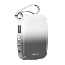 پاوربانک 10000 میلی‌آمپرساعتی Hiska (هیسکا) مدل HP-125PD با کابل جمع‌شونده