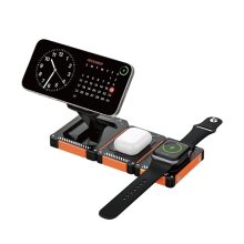 استند و شارژر وایرلس چند کاره مگ سیف بیوا Biva WLC-17 با قابلیت شارژ اپل واچ