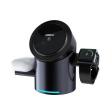 شارژر بی‌سیم مگنتی سه‌کاره هیسکا مدل HR-16 (Hiska)