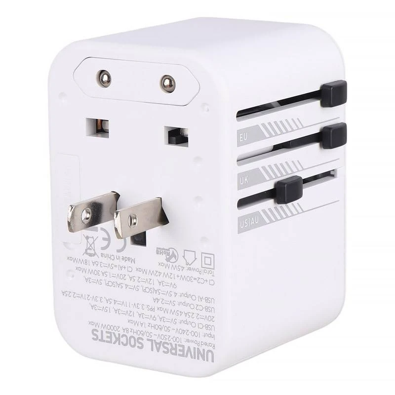 شارژر دیواری UNIVERSAL الدینیو LDNIO Z8 با توان 45 وات و سه خروجی Type-C و USB شارژر دیواری UNIVERSAL الدینیو LDNIO Z8 با توان 45 وات و سه خروجی Type-C و USB