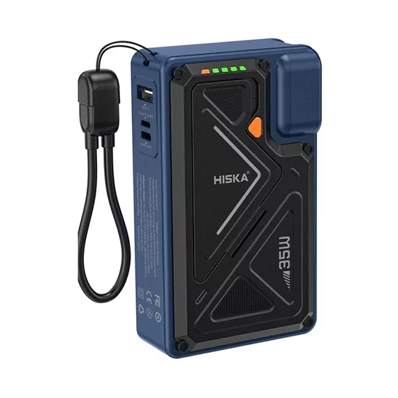 پاوربانک بی‌سیم 20000 میلی‌آمپر هیسکا مدل Hiska HP-226PD با شارژ سریع PD و QC3.0